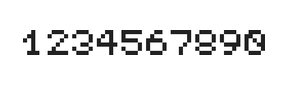 5×6数字点阵字体 ddN56AB0269