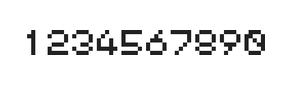 5×6数字点阵字体 ddN56AB0271