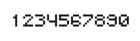 5×6数字点阵字体 ddN56AB0273