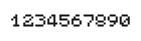 5×6数字点阵字体 ddN56AB0281