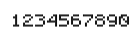 5×6数字点阵字体 ddN56AB0284