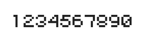 5×6数字点阵字体 ddN56AB0296
