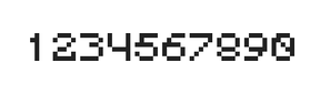 5×6数字点阵字体 ddN56AB0303