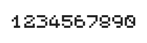 5×6数字点阵字体 ddN56AB0305
