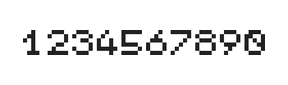 5×6数字点阵字体 ddN56AB0311