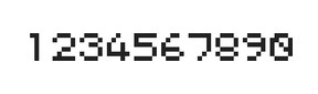 5×6数字点阵字体 ddN56AB0316