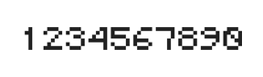 5×6数字点阵字体 ddN56AB0322