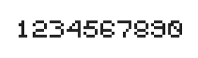 5×6数字点阵字体 ddN56AB0331