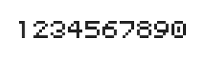 5×6数字点阵字体 ddN56AB0335