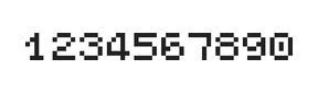 5×6数字点阵字体 ddN56AB0344