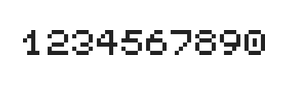 5×6数字点阵字体 ddN56AB0355