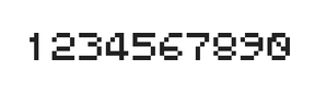 5×6数字点阵字体 ddN56AB0367