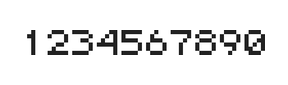5×6数字点阵字体 ddN56AB0378
