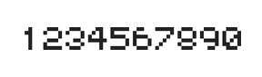 5×6数字点阵字体 ddN56AB0391