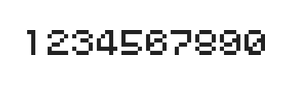 5×6数字点阵字体 ddN56AB0397