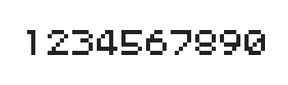 5×6数字点阵字体 ddN56AB0402
