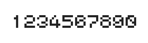 5×6数字点阵字体 ddN56AB0403