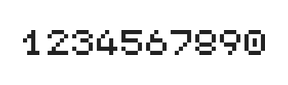 5×6数字点阵字体 ddN56AB0405