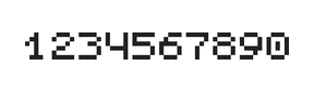 5×6数字点阵字体 ddN56AB0406