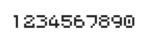 5×6数字点阵字体 ddN56AB0407