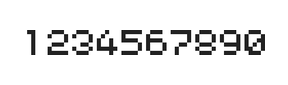 5×6数字点阵字体 ddN56AB0410