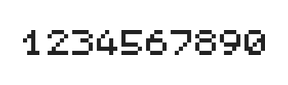 5×6数字点阵字体 ddN56AB0411