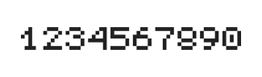 5×6数字点阵字体 ddN56AB0413