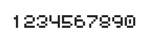 5×6数字点阵字体 ddN56AB0419