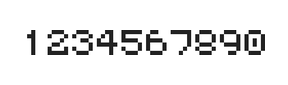 5×6数字点阵字体 ddN56AB0427