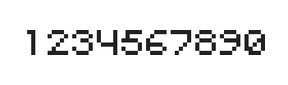 5×6数字点阵字体 ddN56AB0430