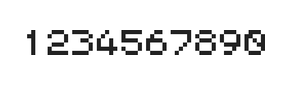 5×6数字点阵字体 ddN56AB0431