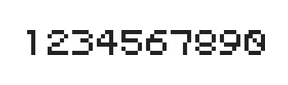 5×6数字点阵字体 ddN56AB0435