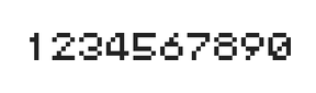 5×6数字点阵字体 ddN56AB0438