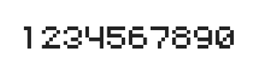 5×6数字点阵字体 ddN56AB0440