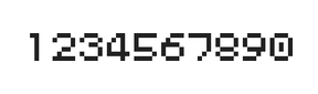 5×6数字点阵字体 ddN56AB0443