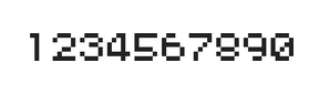 5×6数字点阵字体 ddN56AB0444