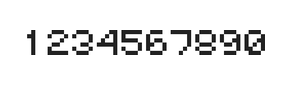 5×6数字点阵字体 ddN56AB0450