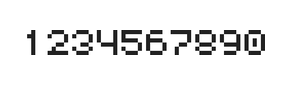 5×6数字点阵字体 ddN56AB0455