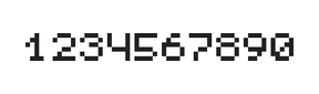 5×6数字点阵字体 ddN56AB0456