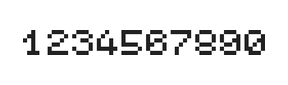 5×6数字点阵字体 ddN56AB0457
