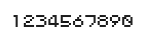 5×6数字点阵字体 ddN56AB0463