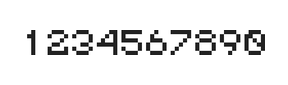 5×6数字点阵字体 ddN56AB0464