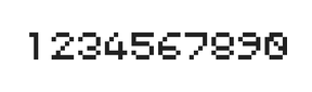 5×6数字点阵字体 ddN56AB0468