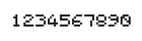 5×6数字点阵字体 ddN56AB0470
