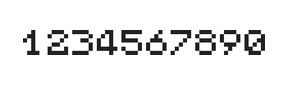 5×6数字点阵字体 ddN56AB0477