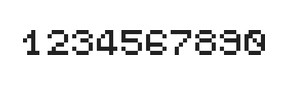 5×6数字点阵字体 ddN56AB0481