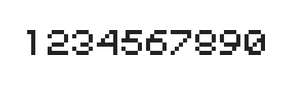 5×6数字点阵字体 ddN56AB0500