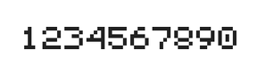 5×6数字点阵字体 ddN56AB0503