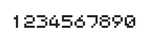 5×6数字点阵字体 ddN56AB0509