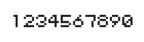 5×6数字点阵字体 ddN56AB0510
